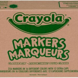 Crayola Broad Line Markers Classpack (256 Ct), Bulk Classroom Must Haves